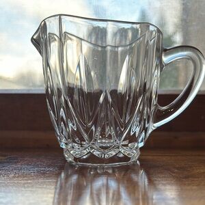 ⭐️Gray Serveware Pitcher/milk jug/creamer with Intricate Design